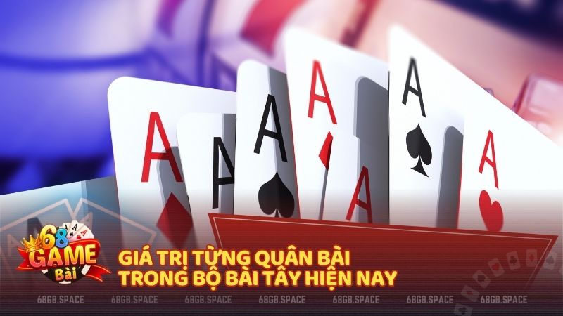 Giá trị từng quân bài trong bộ bài Tây hiện nay