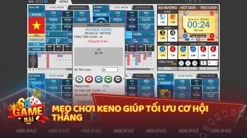 Mẹo chơi Keno siêu hiệu quả – Tăng cơ hội thắng lớn với chiến thuật thông minh