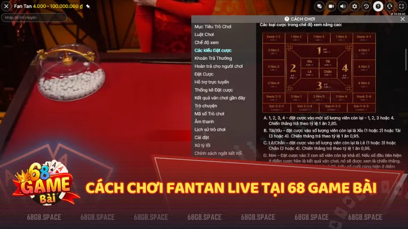 Chỉ cần vài thao tác đơn giản là bạn đã có thể bước vào sảnh cược và bắt đầu ván chơi.
